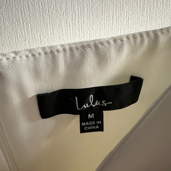 Lulus White Midi Dress - Size Medium - Picture 5 of 6
